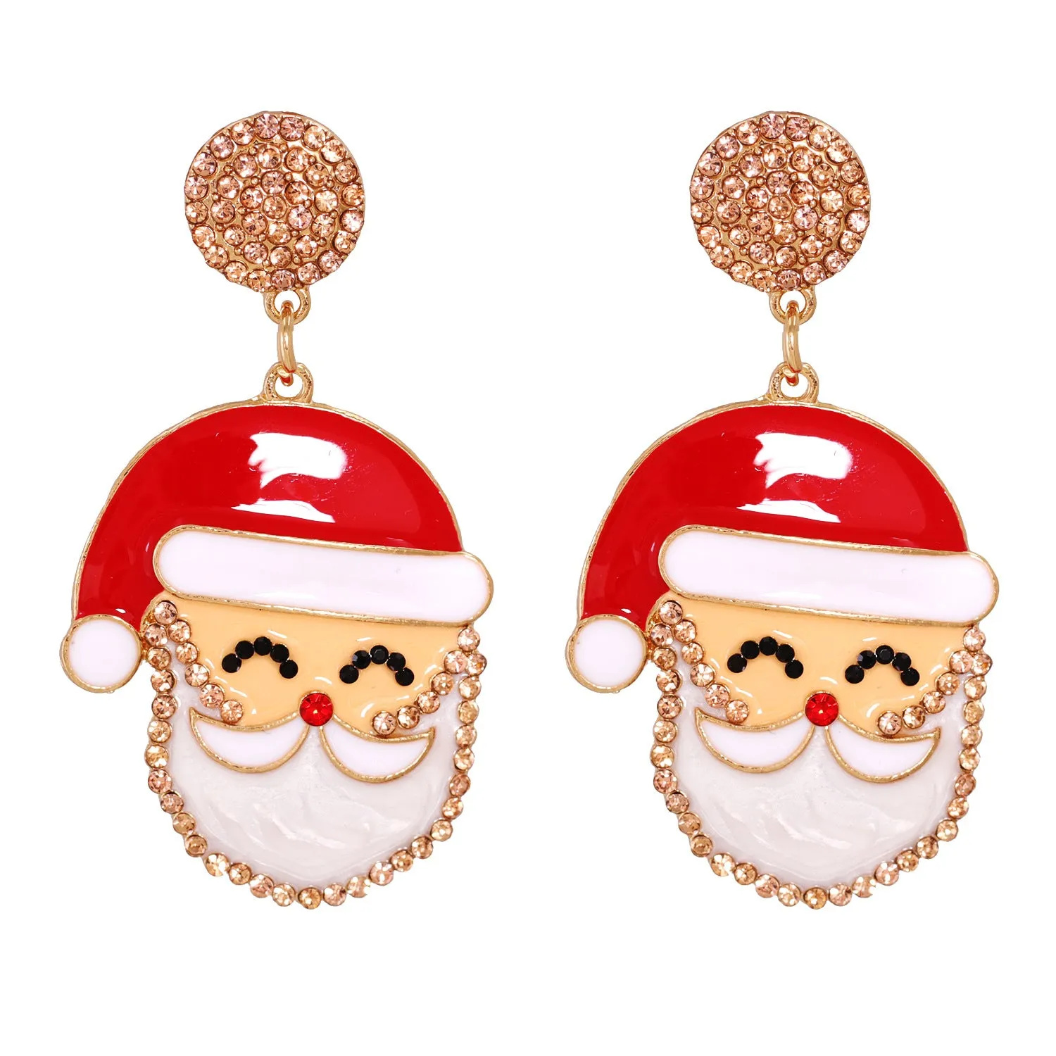 Wholesale Creative Christmas Elk Snowman Santa Earrings