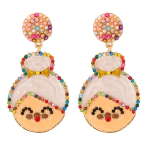 Wholesale Creative Santa Claus Earrings