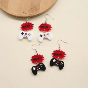 Wholesale Game Controller Creative Earrings Acrylic