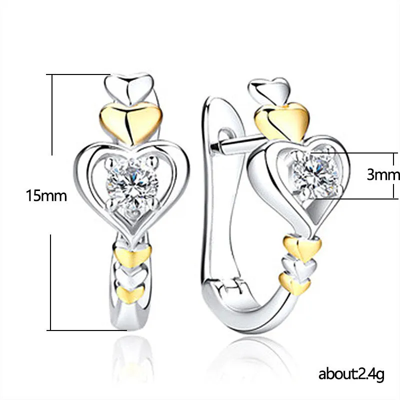 Wholesale Heart Shaped Creative Earrings