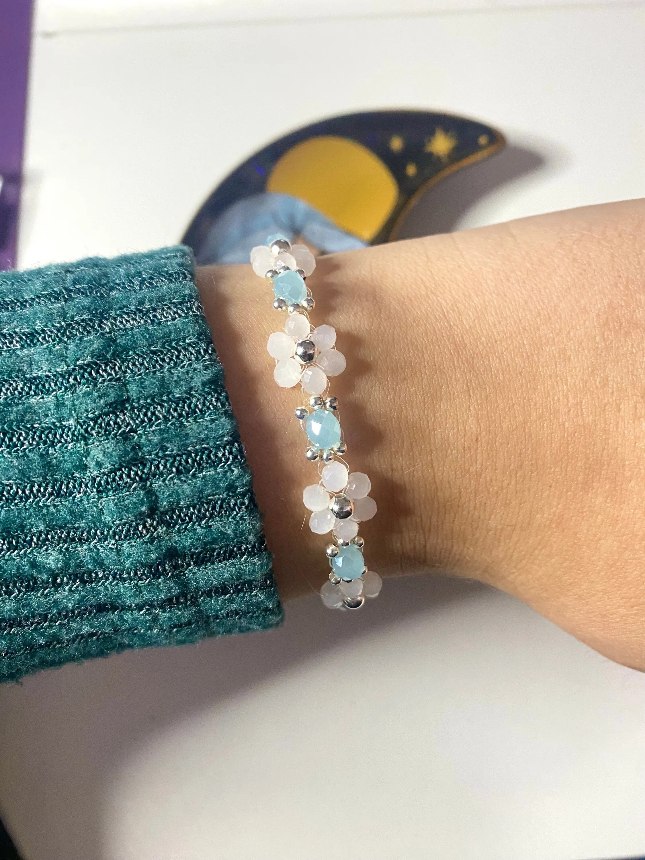Winter Frost Bracelet and Earrings Jewelry Set