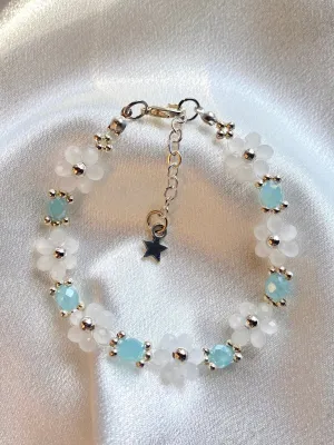 Winter Frost Bracelet and Earrings Jewelry Set